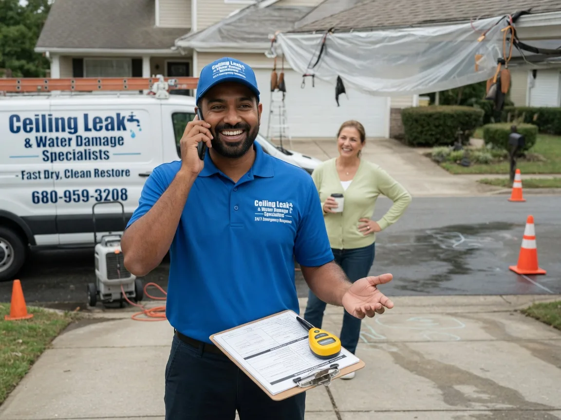 Ceiling Leak Cleanup Water View, VA FAQs